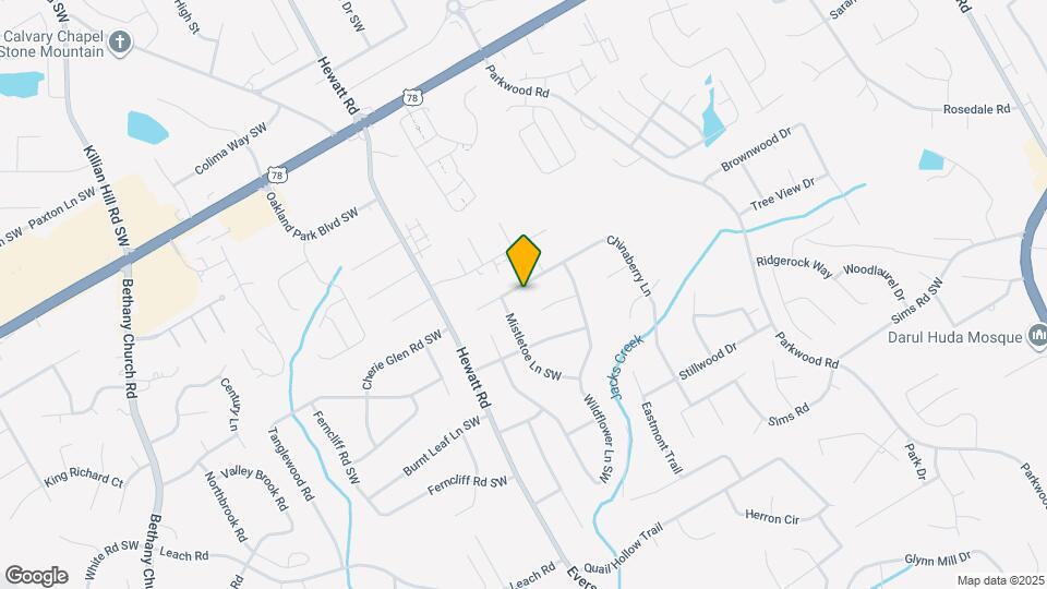 3618 Chinaberry Ln Map and Location Details