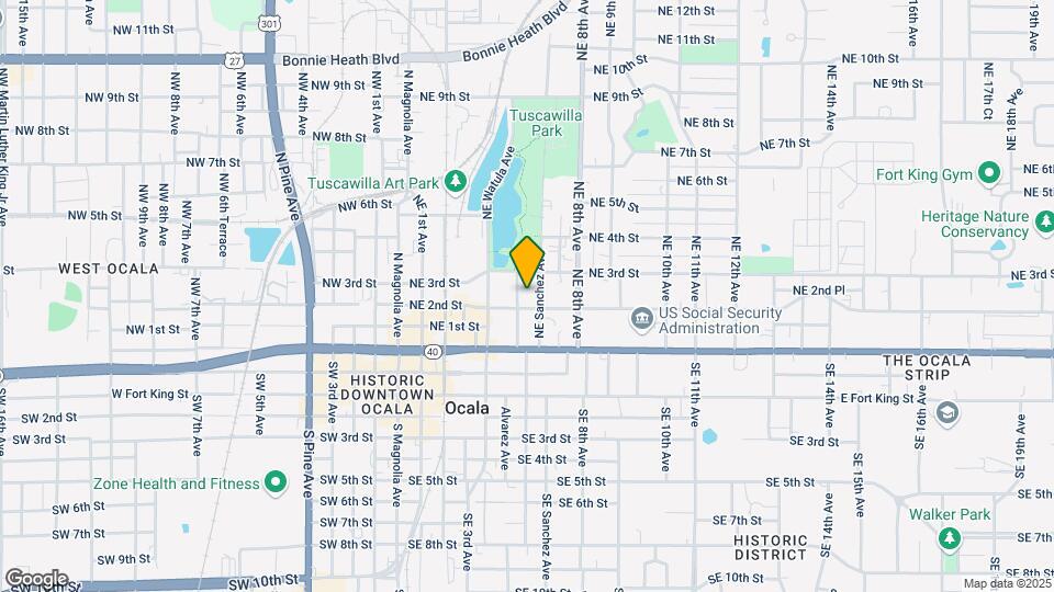 219 NE Tuscawilla Ave Map and Location Details