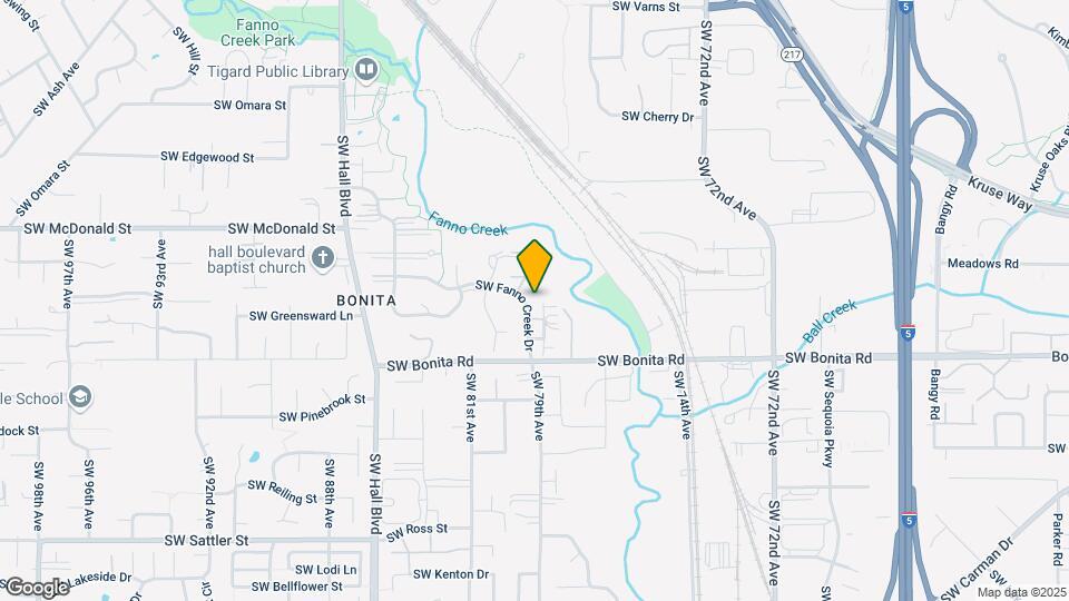 7875 SW Fanno Creek Dr Map and Location Details