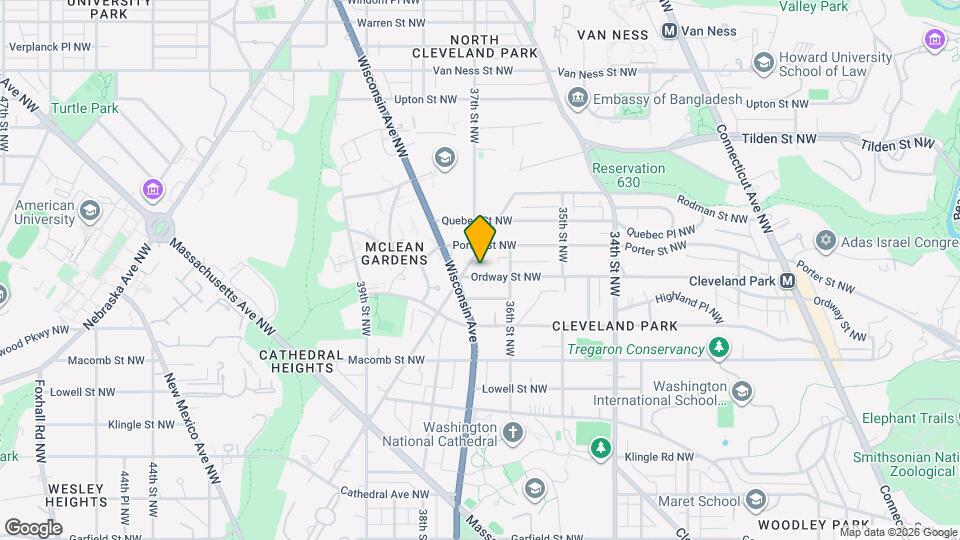 3629 Ordway St NW Map and Location Details