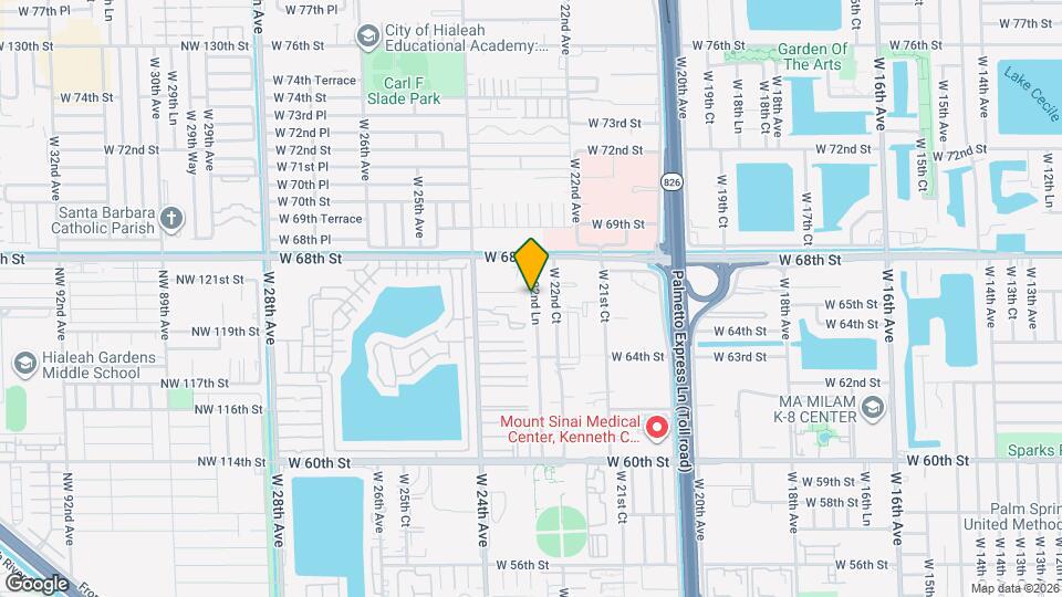 6624 W 22nd Ln Map and Location Details