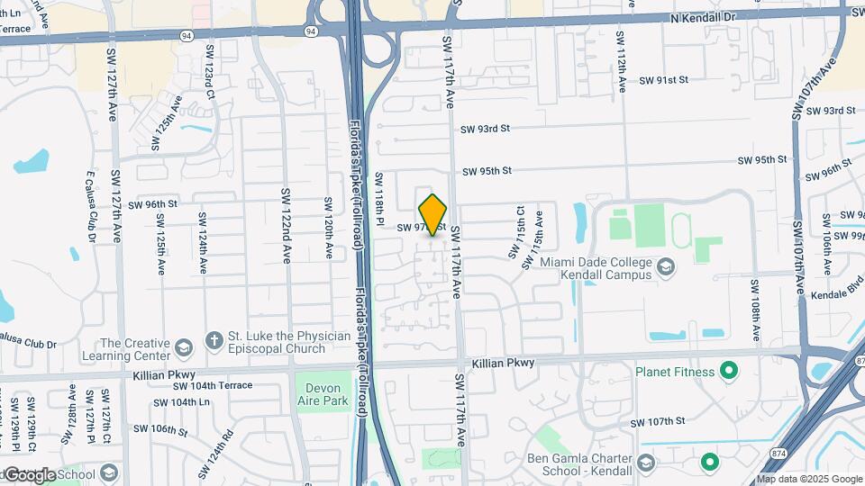 9847 SW 117th Pl Map and Location Details