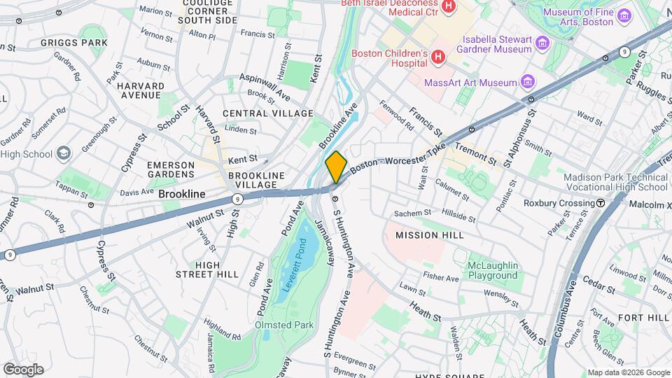 896 Huntington Ave, Unit 8 Map and Location Details