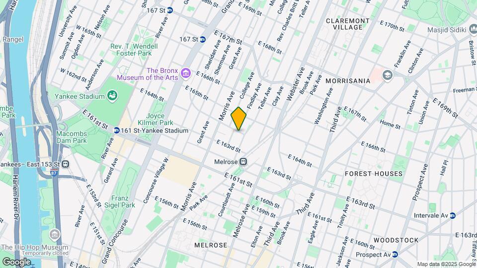 316 E 164th St Map and Location Details