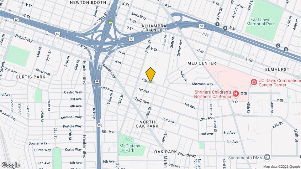 3520 Y St Map and Location Details