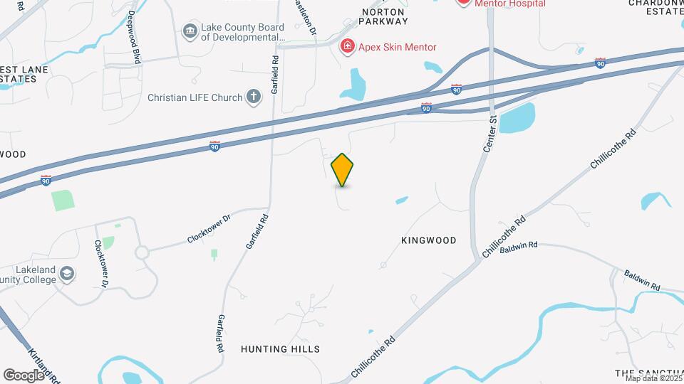 The V Living Experience Mentor by Vitalia Map and Location Details