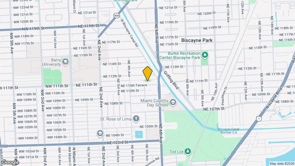 511 NE 110th Terrace Map and Location Details