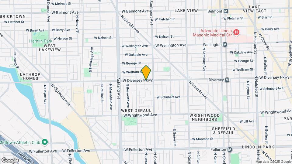 1425 W Diversey Pky Mapa y Detalles de la Ubicación