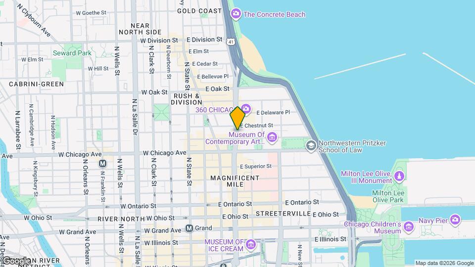 205 E Chestnut St Mapa y Detalles de la Ubicación