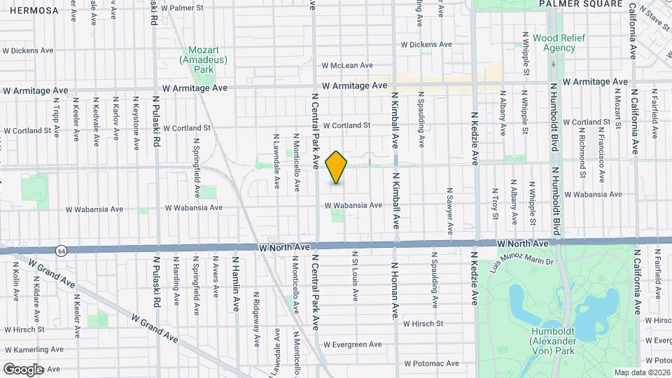 1722 N Drake Ave Map and Location Details