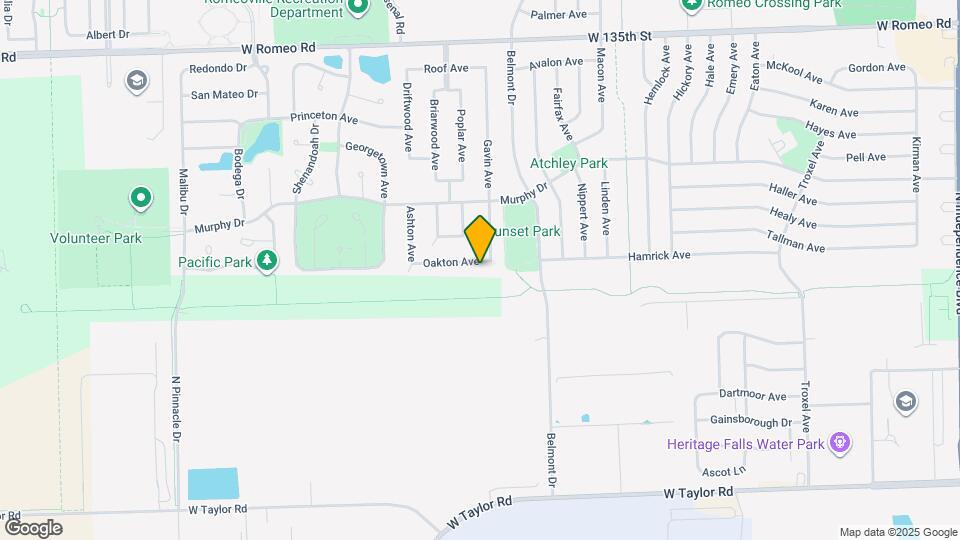 809 Oakton Ave Map and Location Details