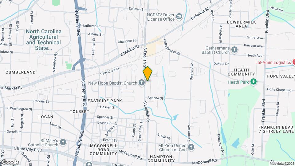 239 S English St Map and Location Details