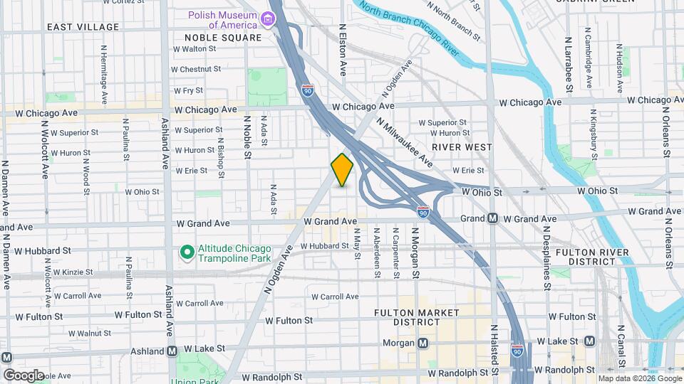 1154 W Ohio St Map and Location Details