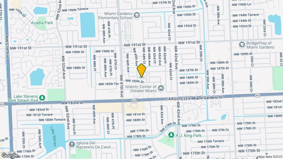 4479 NW 185th St Map and Location Details