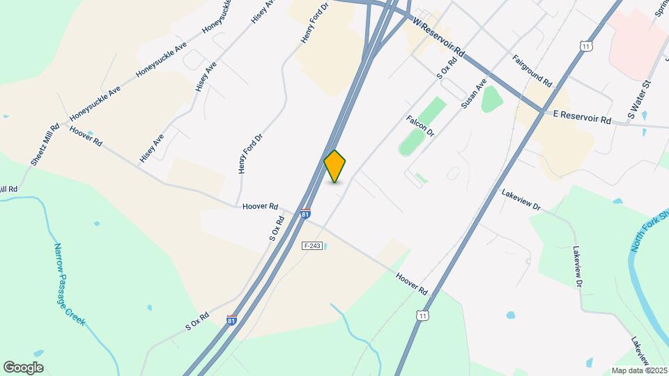 1284 S Ox Rd Map and Location Details