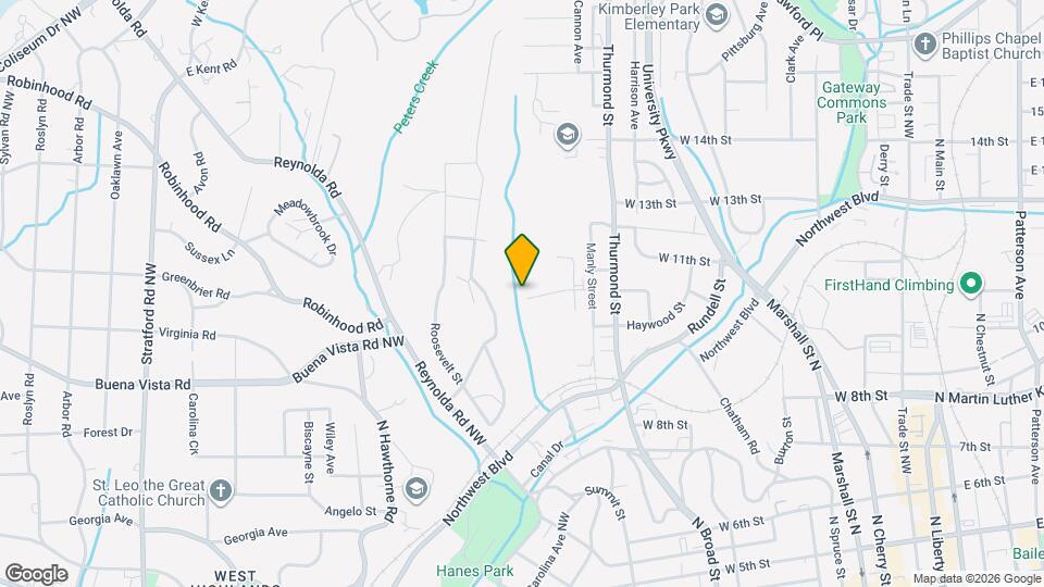 2021 Row St Mapa y Detalles de la Ubicación