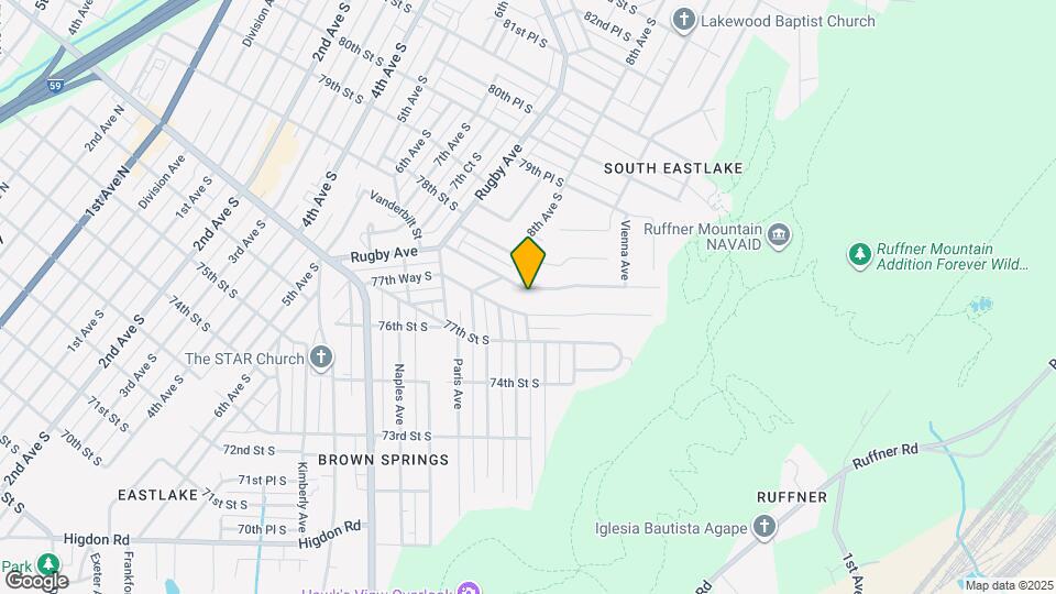 820 Vanderbilt St Mapa y Detalles de la Ubicación