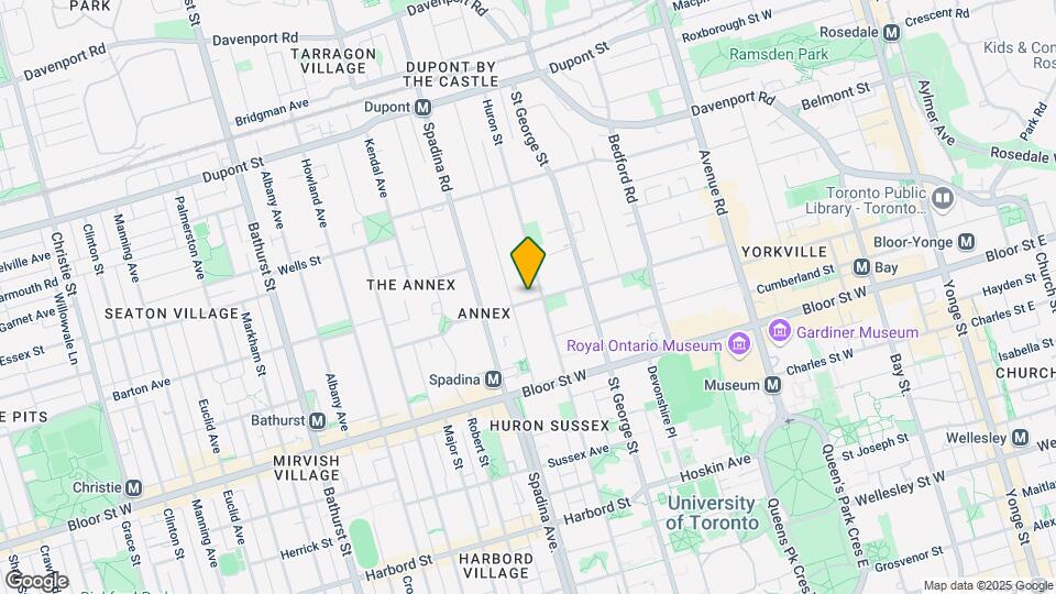 92 Lowther Ave Map and Location Details