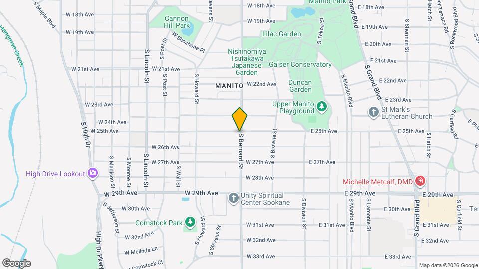403 W 25th Ave Mapa y Detalles de la Ubicación