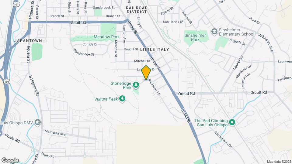 585 Bluerock Dr Map and Location Details