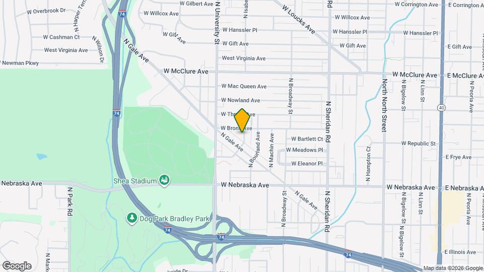 2119 N Underhill St Map and Location Details