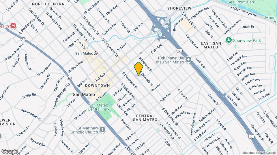 609 S Delaware St Map and Location Details