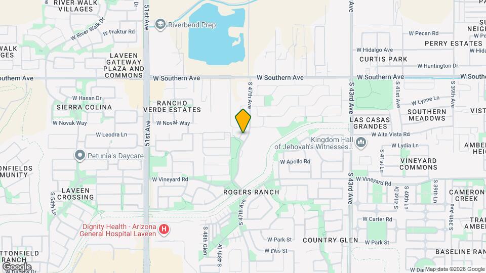 6417 S 47th Dr Mapa y Detalles de la Ubicación