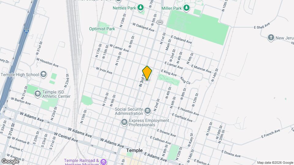 902 N 1st St Map and Location Details