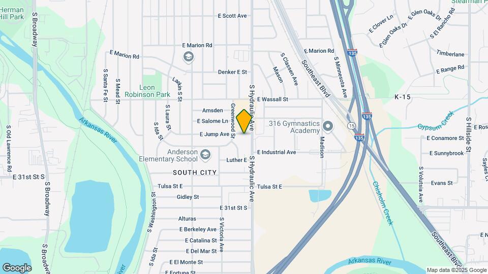 1621 E Jump St Map and Location Details