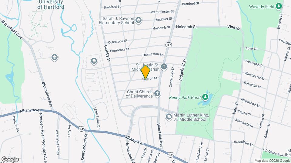 41 Hebron St Map and Location Details