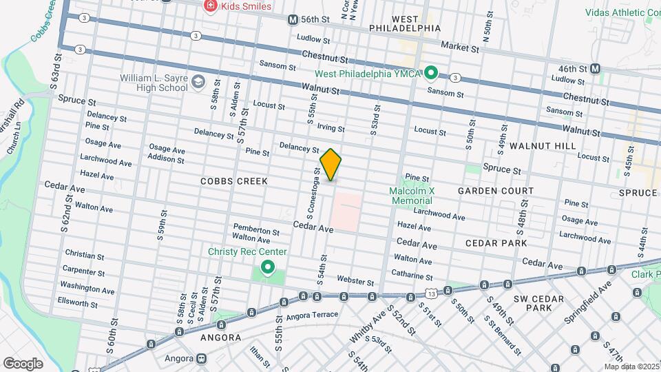 430 S 54th St Map and Location Details