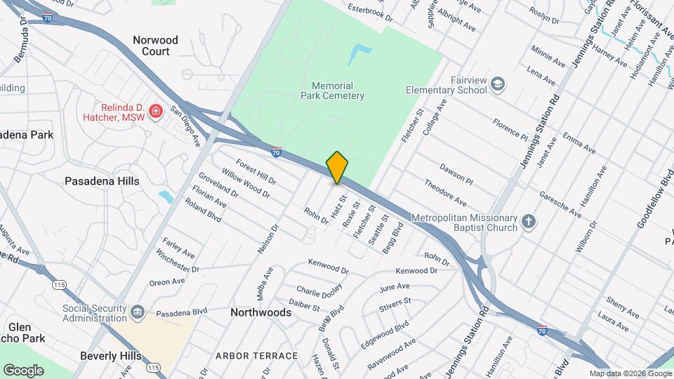 7150 Lillian Avenue Map and Location Details