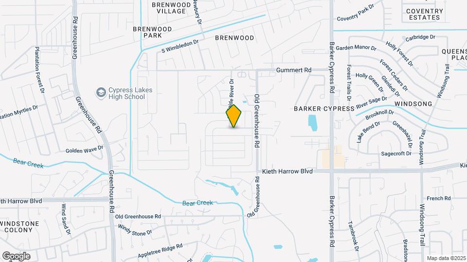 18551 Queesborough Creek Rd Mapa y Detalles de la Ubicación