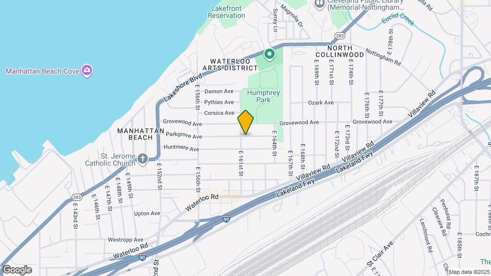 16108 Parkgrove Ave Map and Location Details