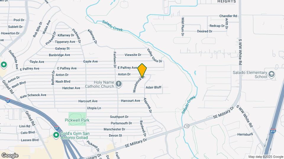 6518 Woodstock Dr Map and Location Details