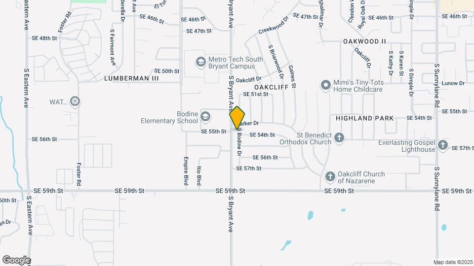 5413 S Bodine Dr Map and Location Details