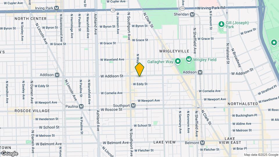 1325 W Addison St Map and Location Details