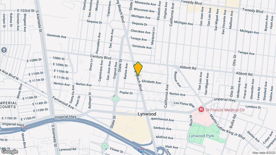 10824 Long Beach Blvd, Unit A Map and Location Details