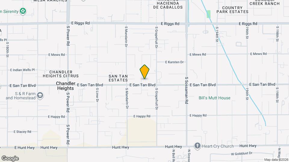 18910 E San Tan Blvd Map and Location Details