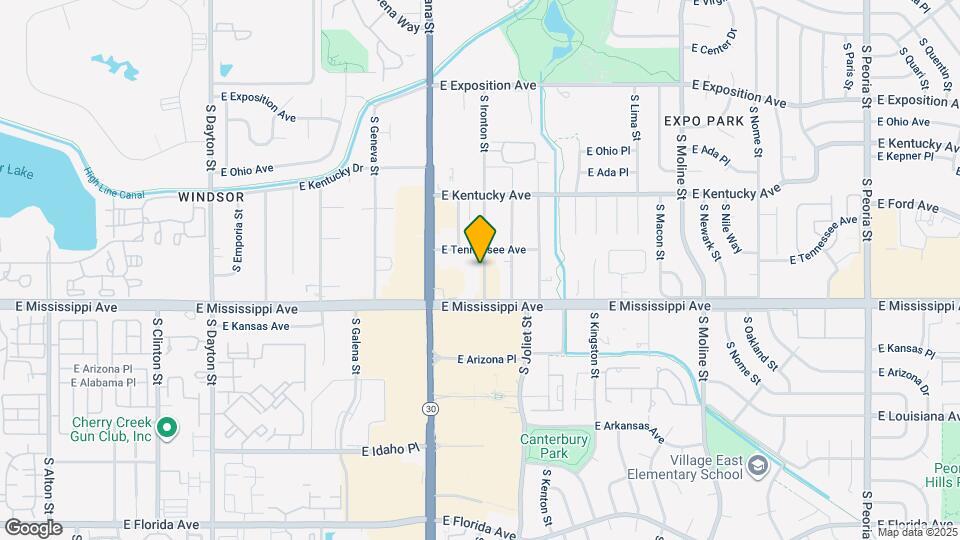 1011 S Ironton St Map and Location Details