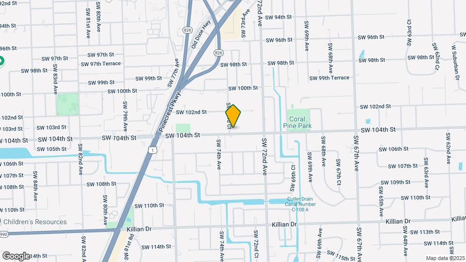 7335 SW 104th St Map and Location Details