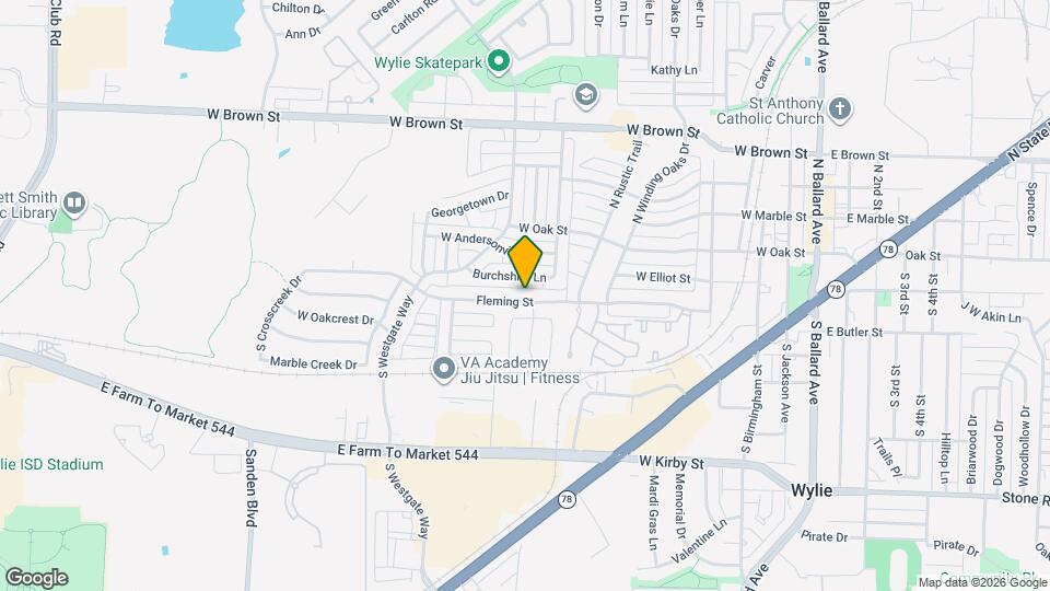 626 Fleming St Map and Location Details