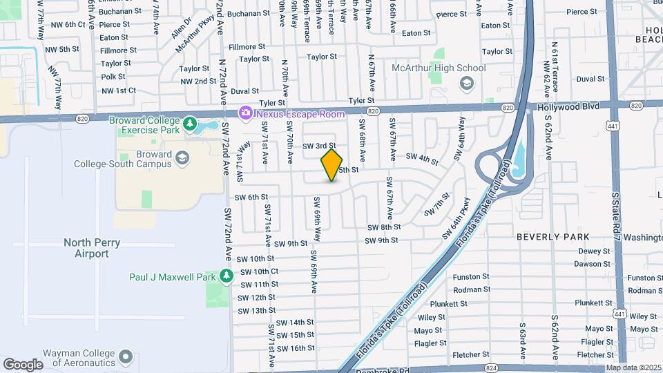 6880 SW 5th Ct Mapa y Detalles de la Ubicación