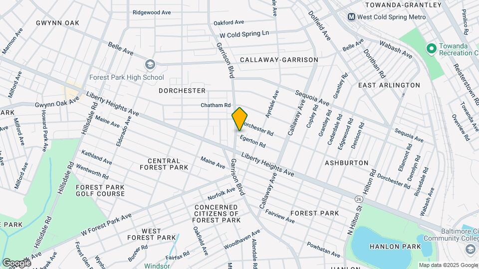 3501 Garrison Blvd Map and Location Details