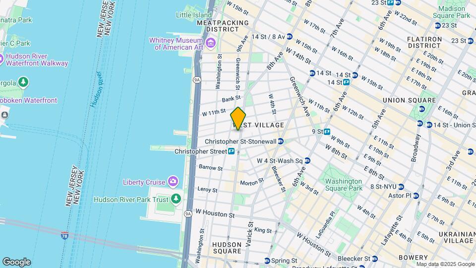 527 Hudson St Map and Location Details