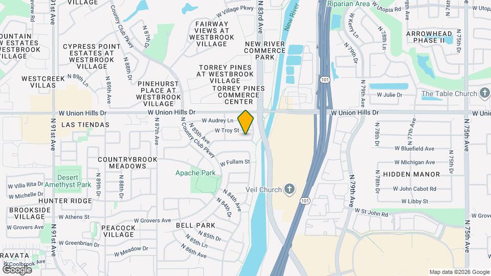 8342 W Bluefield Ave Map and Location Details