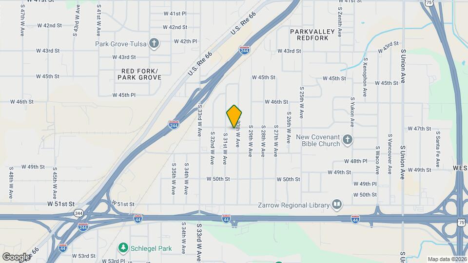 4706 S 30th W Ave Map and Location Details