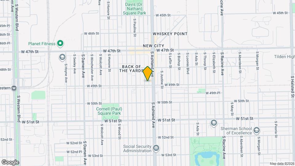 4849 S Marshfield Ave, Unit # 2 Map and Location Details