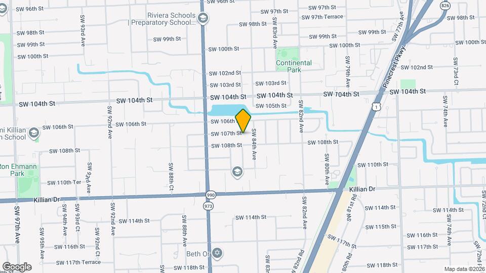 8440 SW 107th St Map and Location Details