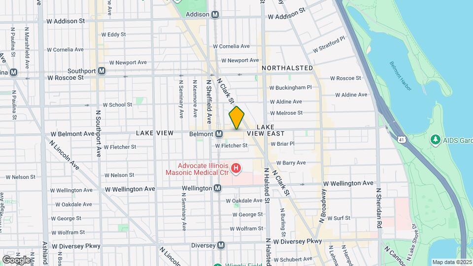 907 W Belmont Ave, Unit 2F Map and Location Details